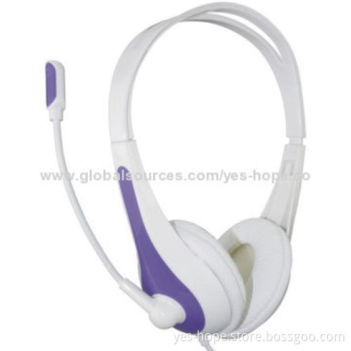Good Quality Long-wired Computer Headphones with 20Hz-20kHz Frequency